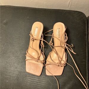 Simmi London Lace Up Heels